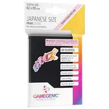 Gamegenic - Japanese Size Sleeves Prime - Black 60 ct